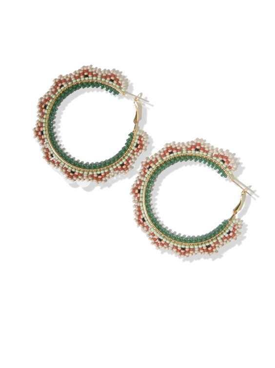 Ink & Alloy Desert Beaded Hoops