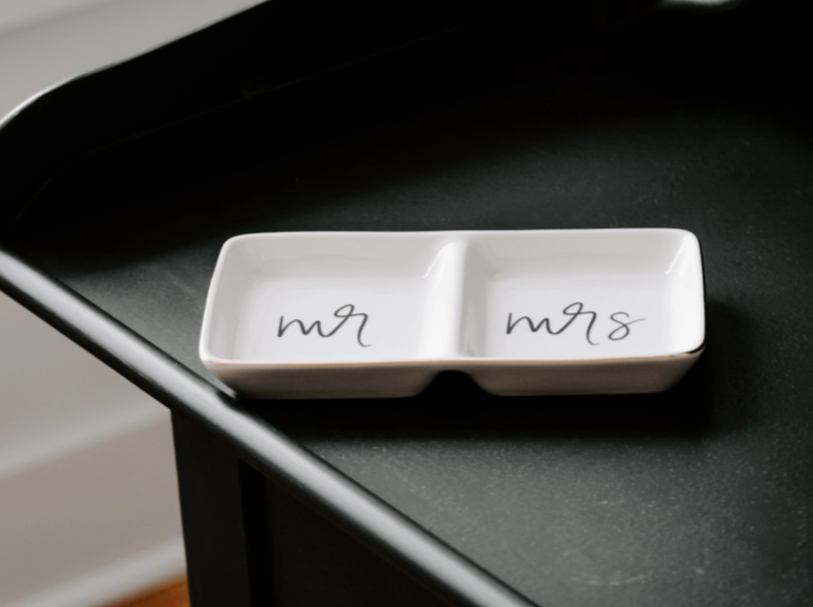 Mr & Mrs Wedding Dish