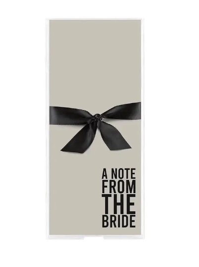 Note From The Bride