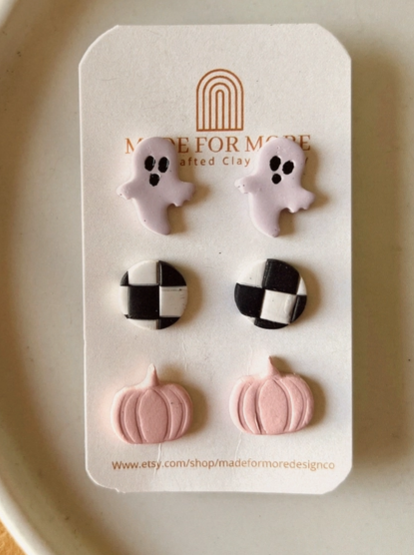 Halloween Clay Earrings
