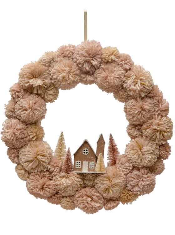 Pom Pom Wreath