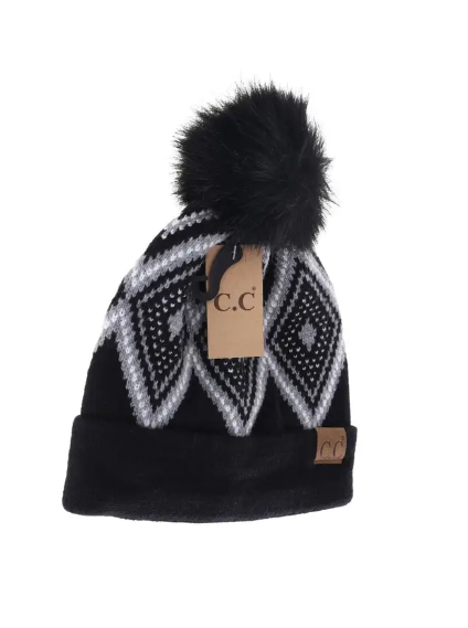 Diamond Pattern Beanie