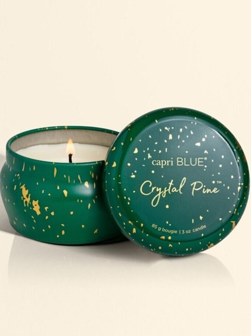 Crystal Pine Capri Blue Glimmer Mini Tin