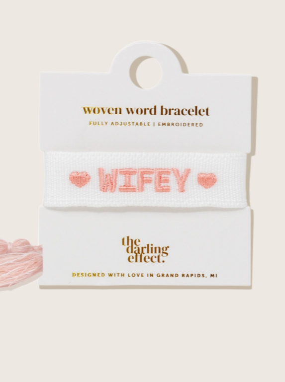 Wifey Woven Bracelet