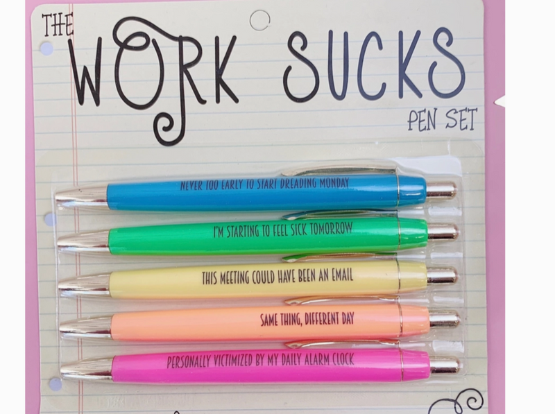 Work Sucks Pen Set