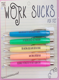 Work Sucks Pen Set