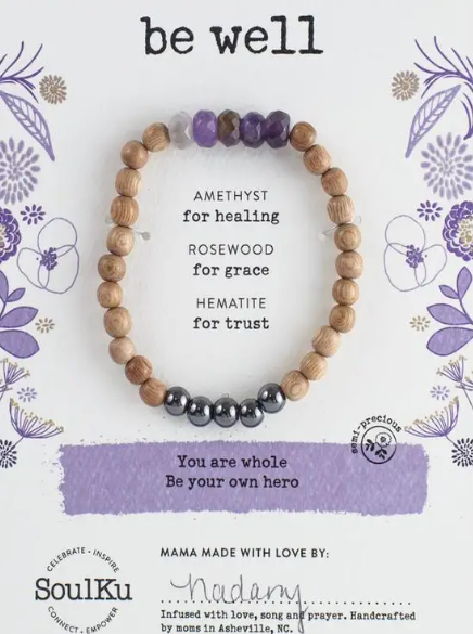 Amethyst Be Well Bracelet