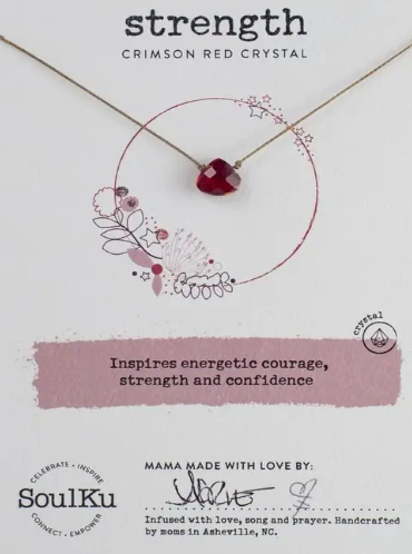Strength Crimson Necklace