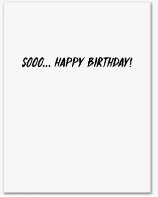 David Birthday Card