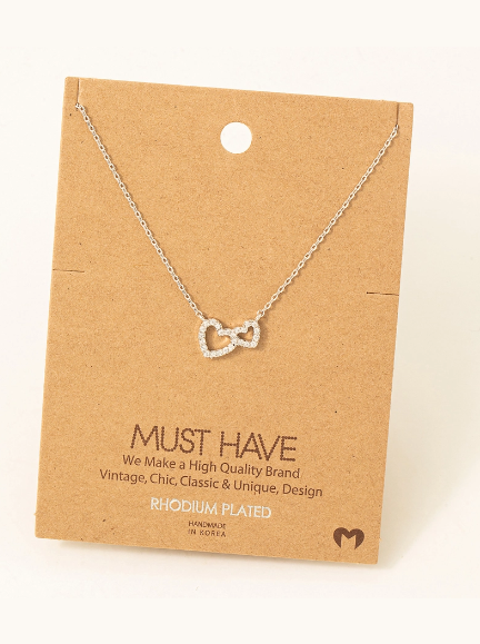 Double Silver Heart