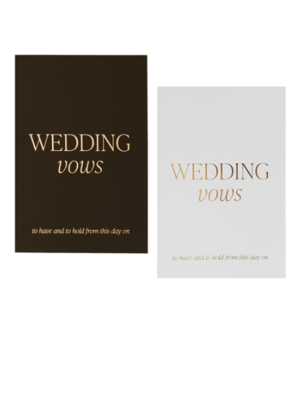 Wedding Vow Journal Set