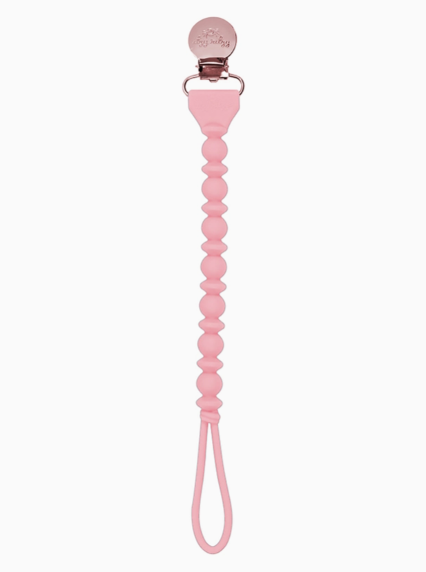 Pretty Pink Pacifier Clip