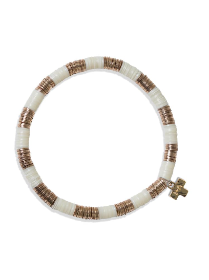 Ink & Alloy Gold/White Bracelet