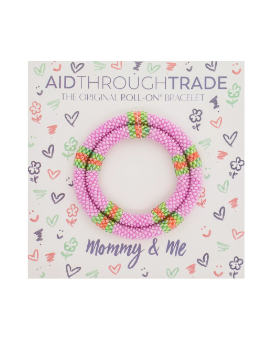 Purple Mommy & Me Bracelets