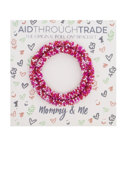 Red/Pink Mommy & Me Bracelets