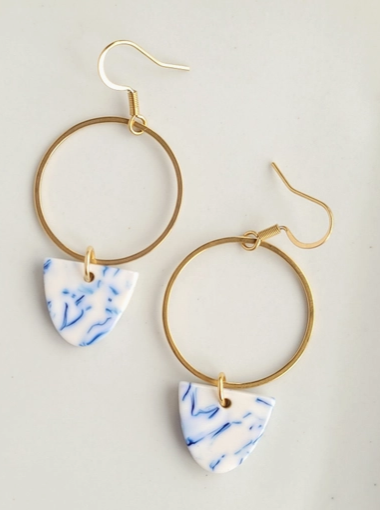 Iris Hoop Earrings