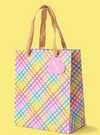 Colorful Gingham Gift Bag