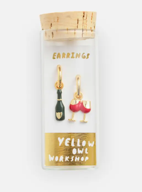 Champagne & Glass Earrings