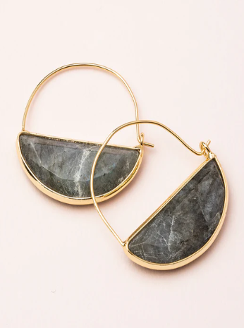 Hoop Prism Labradorite Earring