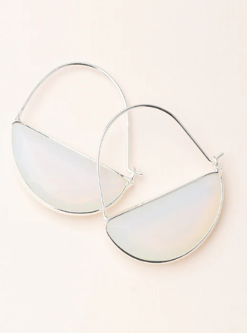 Hoop Prism Opalite Earrings