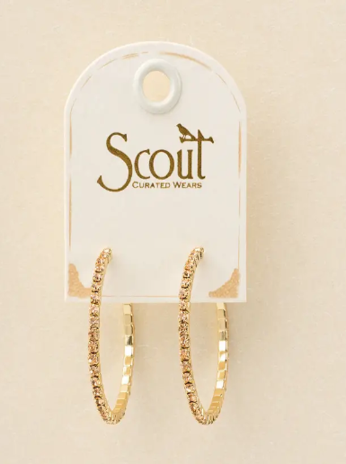 Sparkle Champagne Hoops