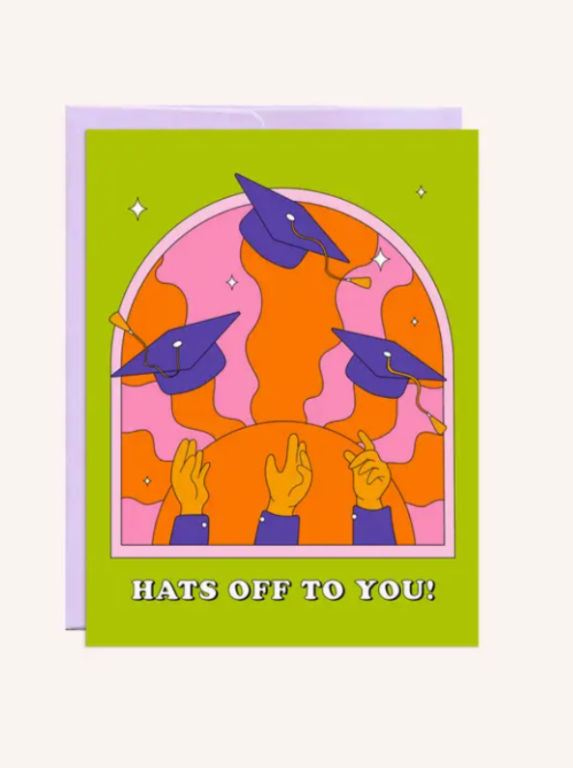 Hats off Grad Card