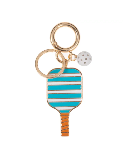 Pickleball Stripe Keychain