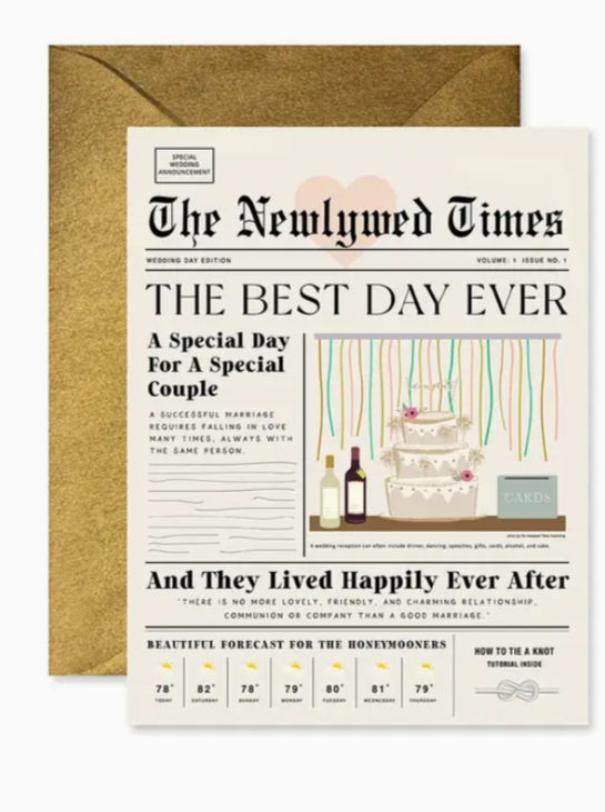 Newlywed Greeting Card