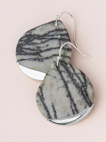 Dipped Teardrop Picasso Earrings