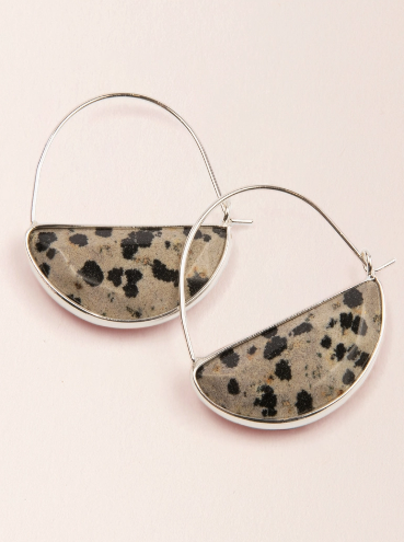 Prism Hoop Dalmation Earrings