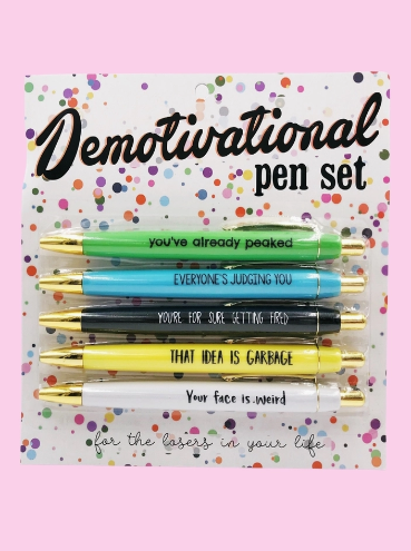 Demotivational Pen Set