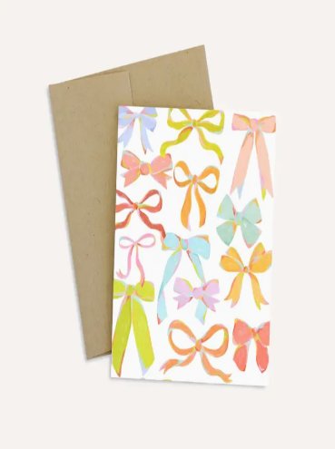 Colorful Bow Card