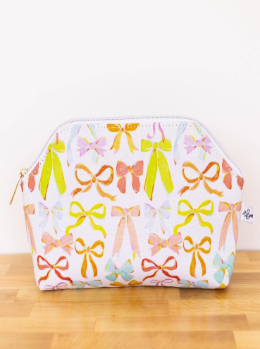 Colorful Bow Zip Pouch
