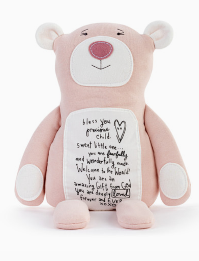 Pink Thread Teddy Pink Threads Bear – Rhinestones and Roses
