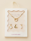 Pearl Accent Charm Necklace