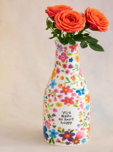 Heart Happy Bud Vase