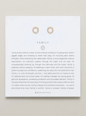 Family Circle Stud Earrings