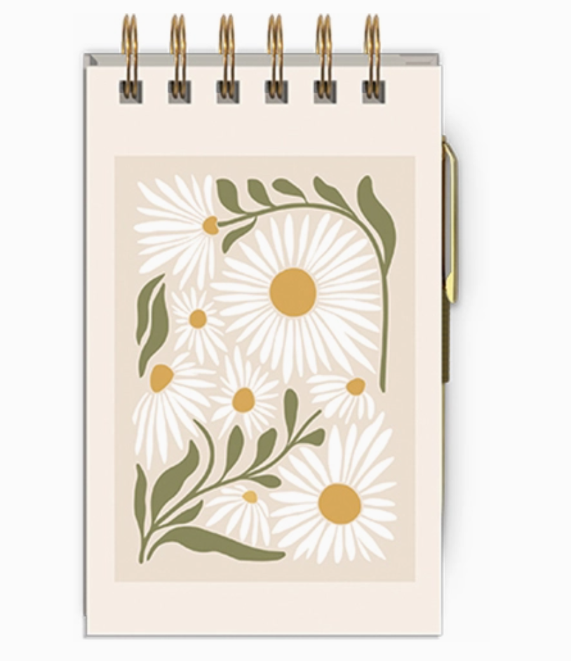 Daisy Spiral Notepad