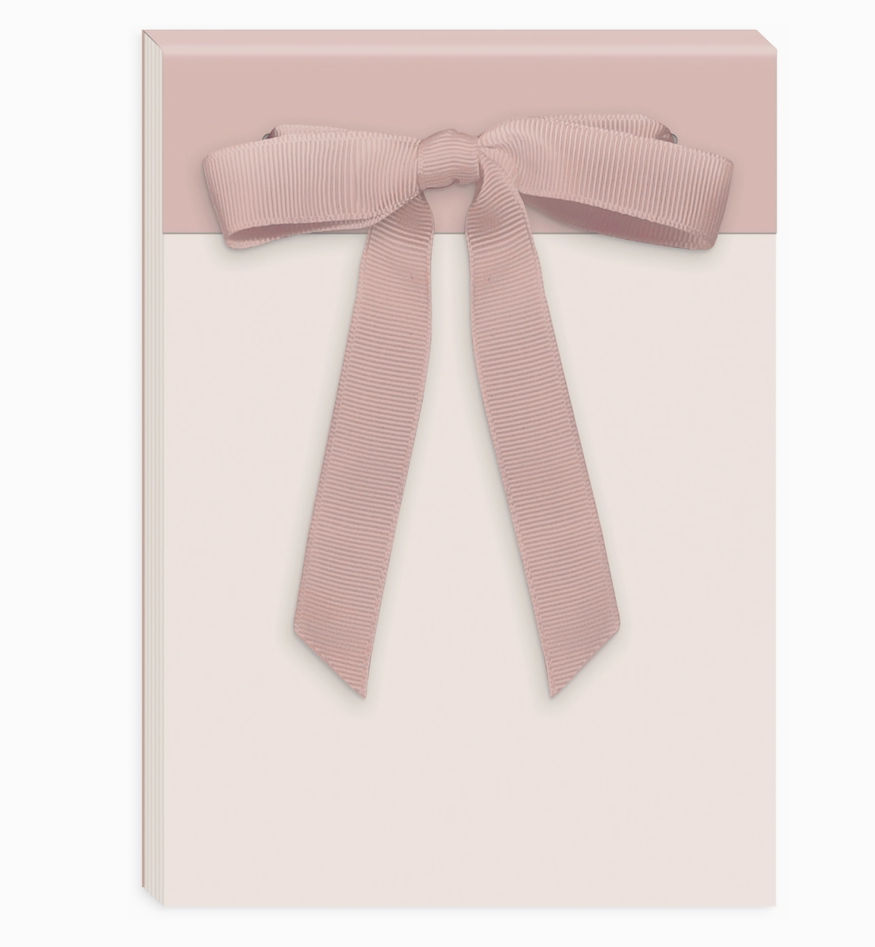 Blush Bow Notepad