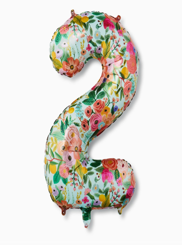 Floral Number 2 Balloon