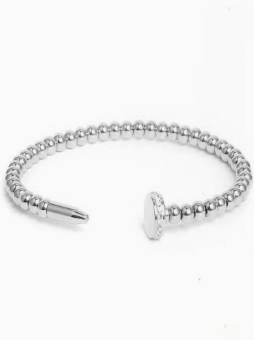 Silver Nail Bracelet