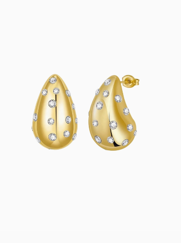 Raindrop Studded Earrings