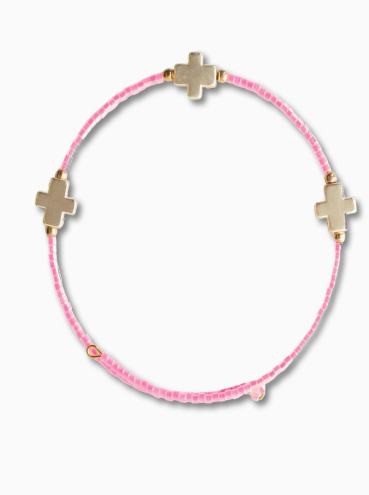 Hot Pink Cross Bangle
