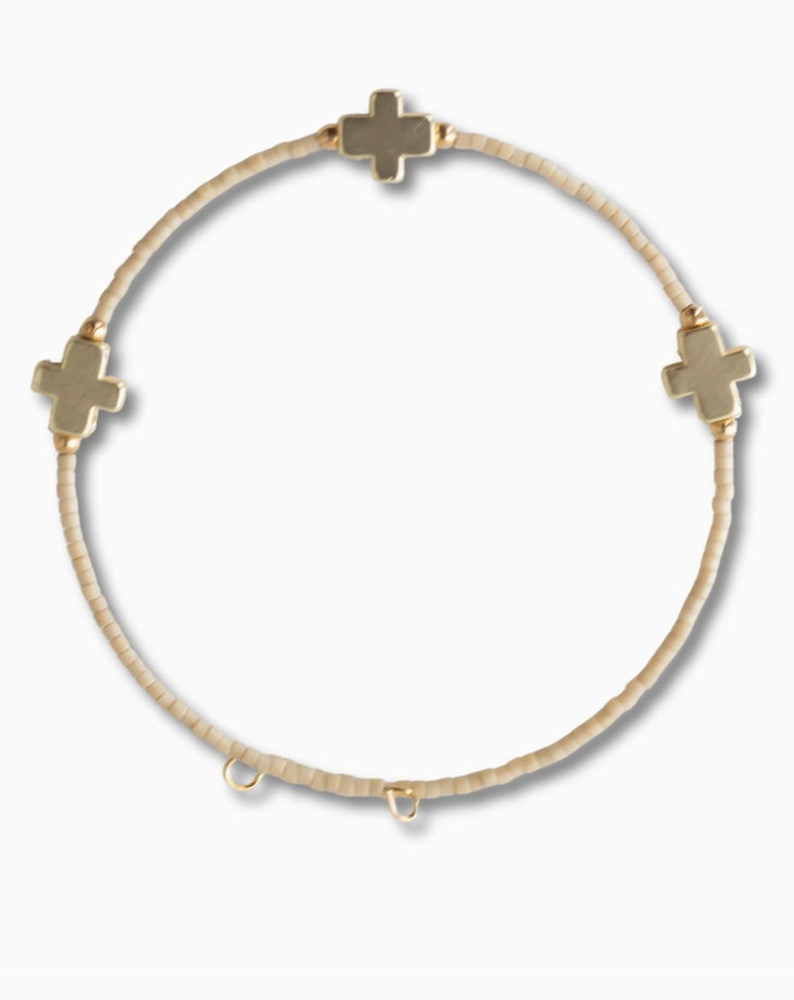 Latte Cross Bangle