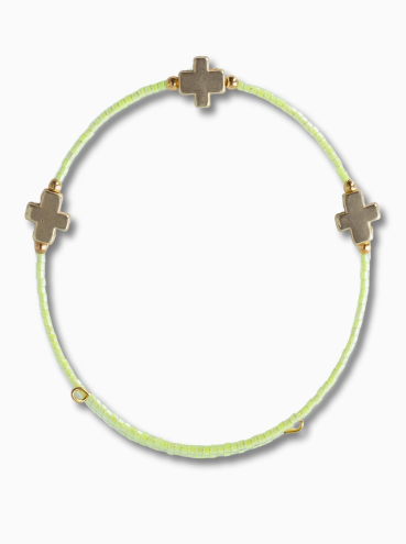 Lime Cross Bangle