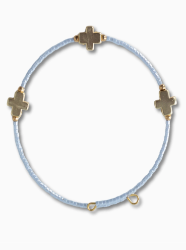 Sky Blue Cross Bangle