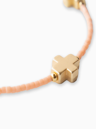 Peach Cross Bangle