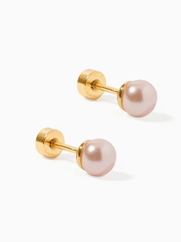 Pink Pearl Studs