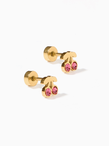 Cherry Pink Studs