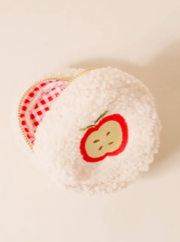 Apple Teddy Pouch
